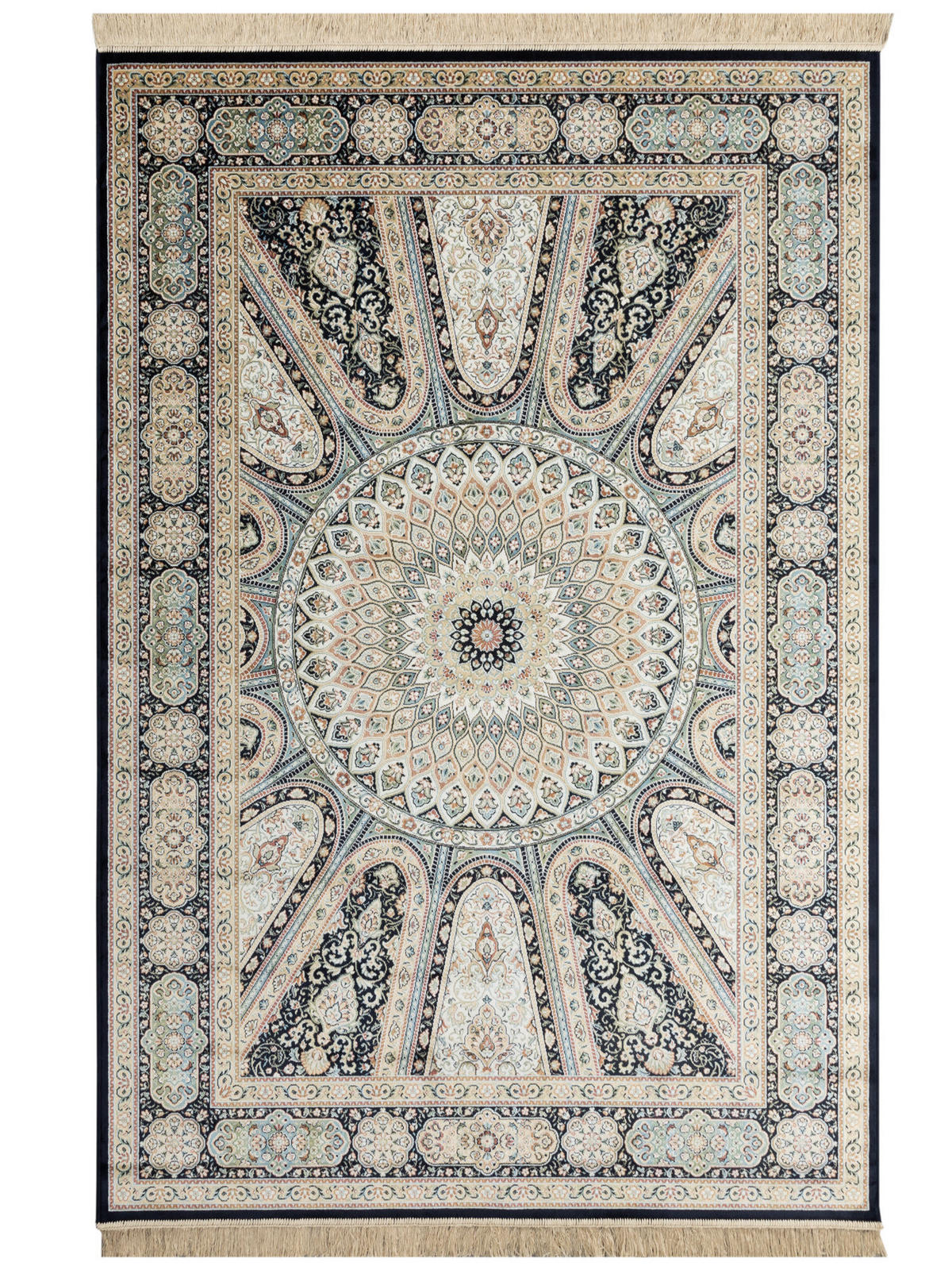 ORIENTTEPPICH 195/300 cm Riad Ghom - Schwarz, Textil (195/300cm) - Steffensmeier