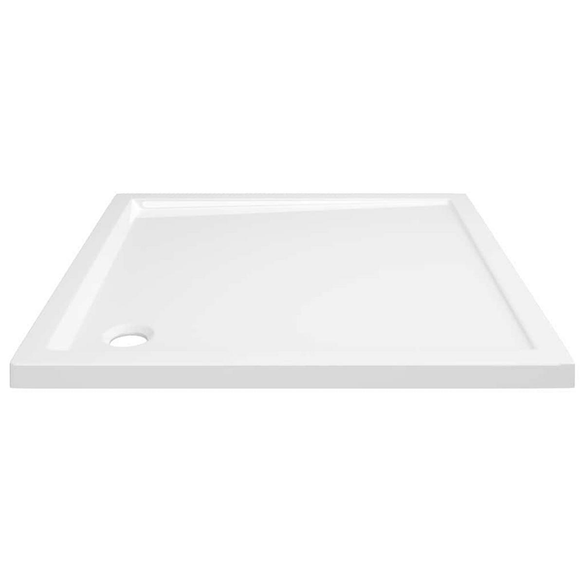 DUSCHTASSE Quadratisch 90/90 Cm - Weiß, Glas (90/4/90cm) - vidaXL