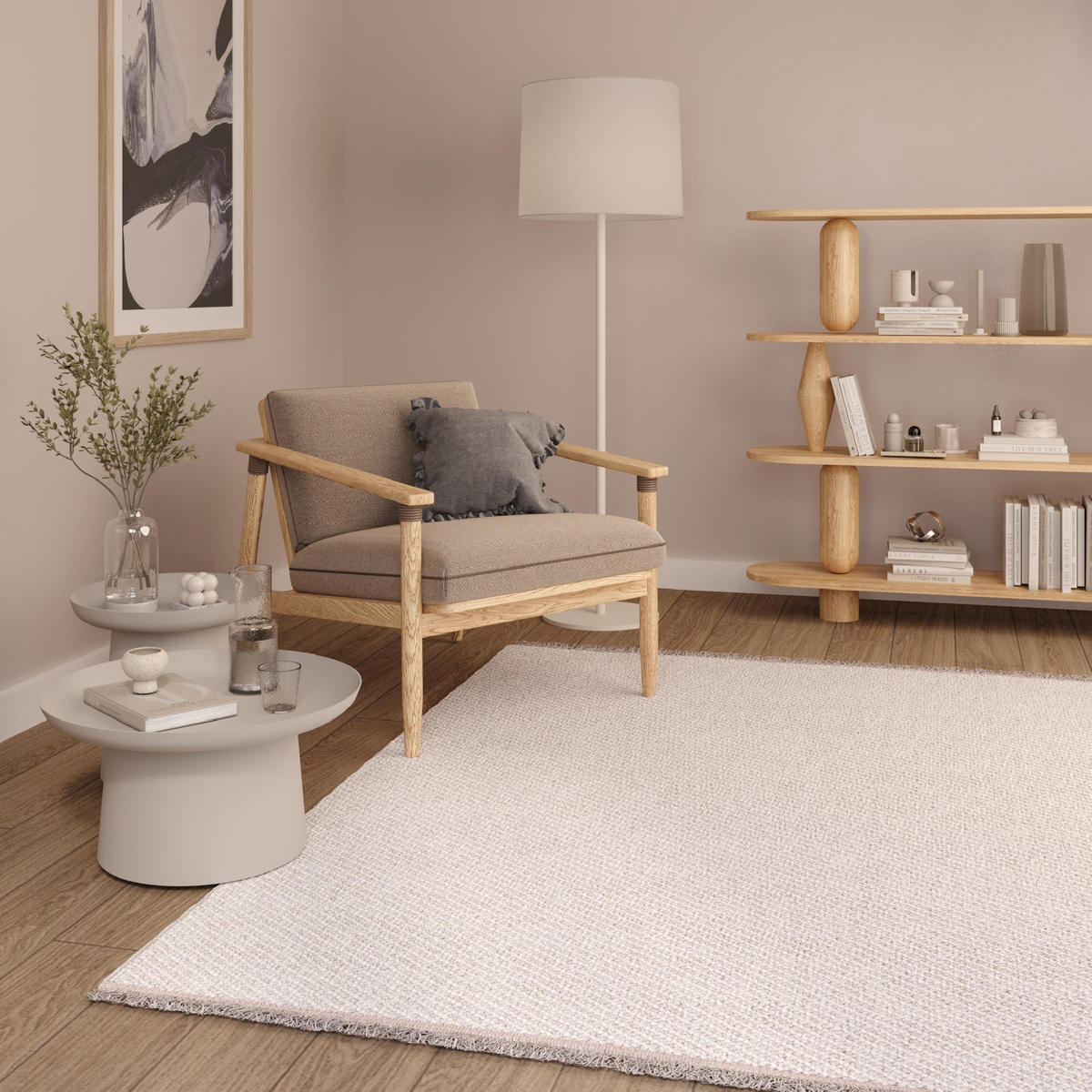 TEPPICH AGRA Beige 120/170 - Beige, Textil (120/170cm) - Tapiso