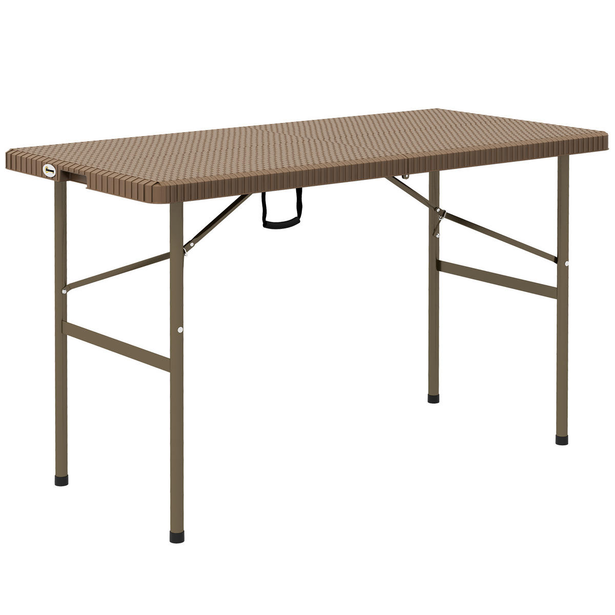 GARTENTISCH, Braun, HDPE - Braun, Kunststoff (122/60/73cm) - Outsunny