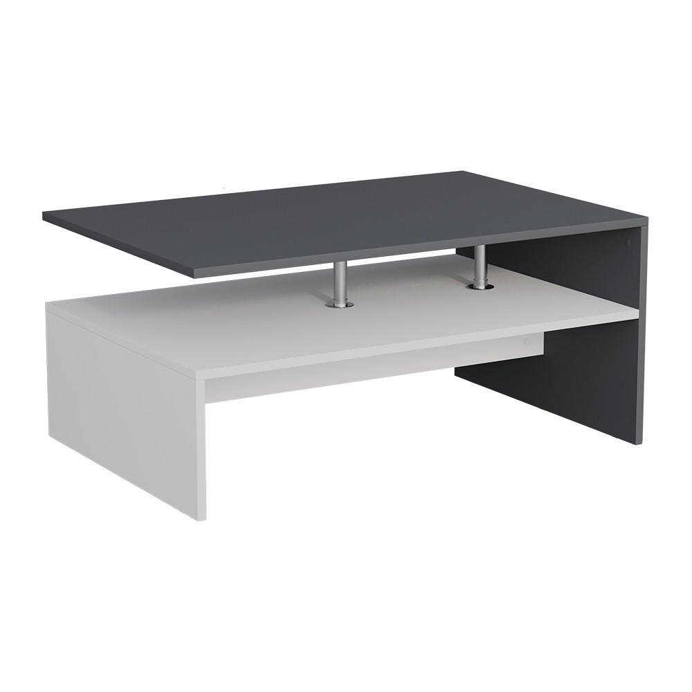 Vicco KONFERENČNÍ STŮL Amato Antracitová/bílá 90 x 52.6 cm