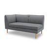 GARTENLOUNGE-SOFA 2-Sitzer Links Braelyn 159x82x82 Bezug in anthrazit - Anthrazit, Kunststoff (159/82/82cm) - 58aufmkessel