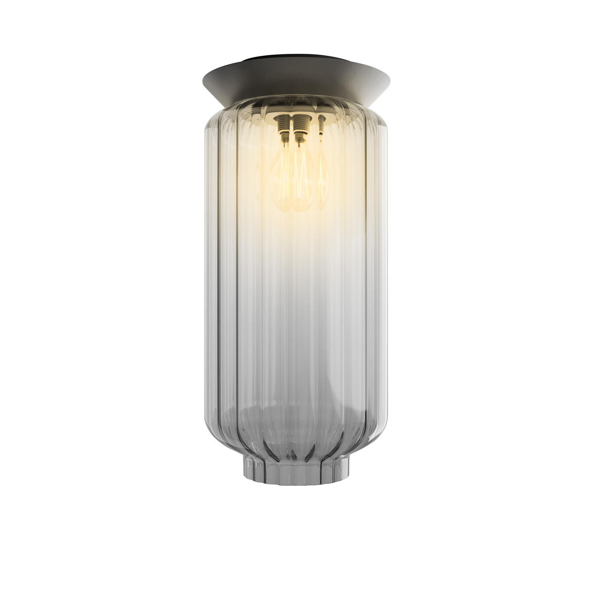 DECKENLEUCHTE Velo Klar Ø 18cm - Klar, Glas (18/18/36cm) - s.luce