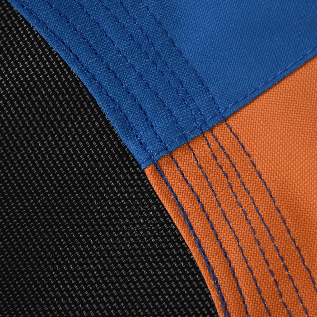 NESTSCHAUKEL Bunt oval XXL höhenverstellbar 150x80 cm - Multicolor, Kunststoff/Metall (150/80cm) - Relaxdays