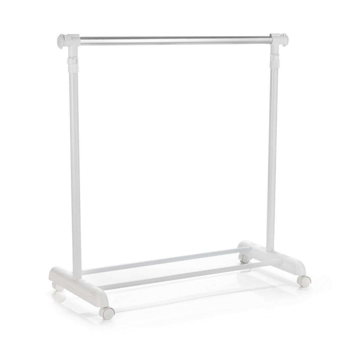 ROLLGARDEROBE SALA - Weiß, Metall (93/96/44cm) - CARO-Möbel