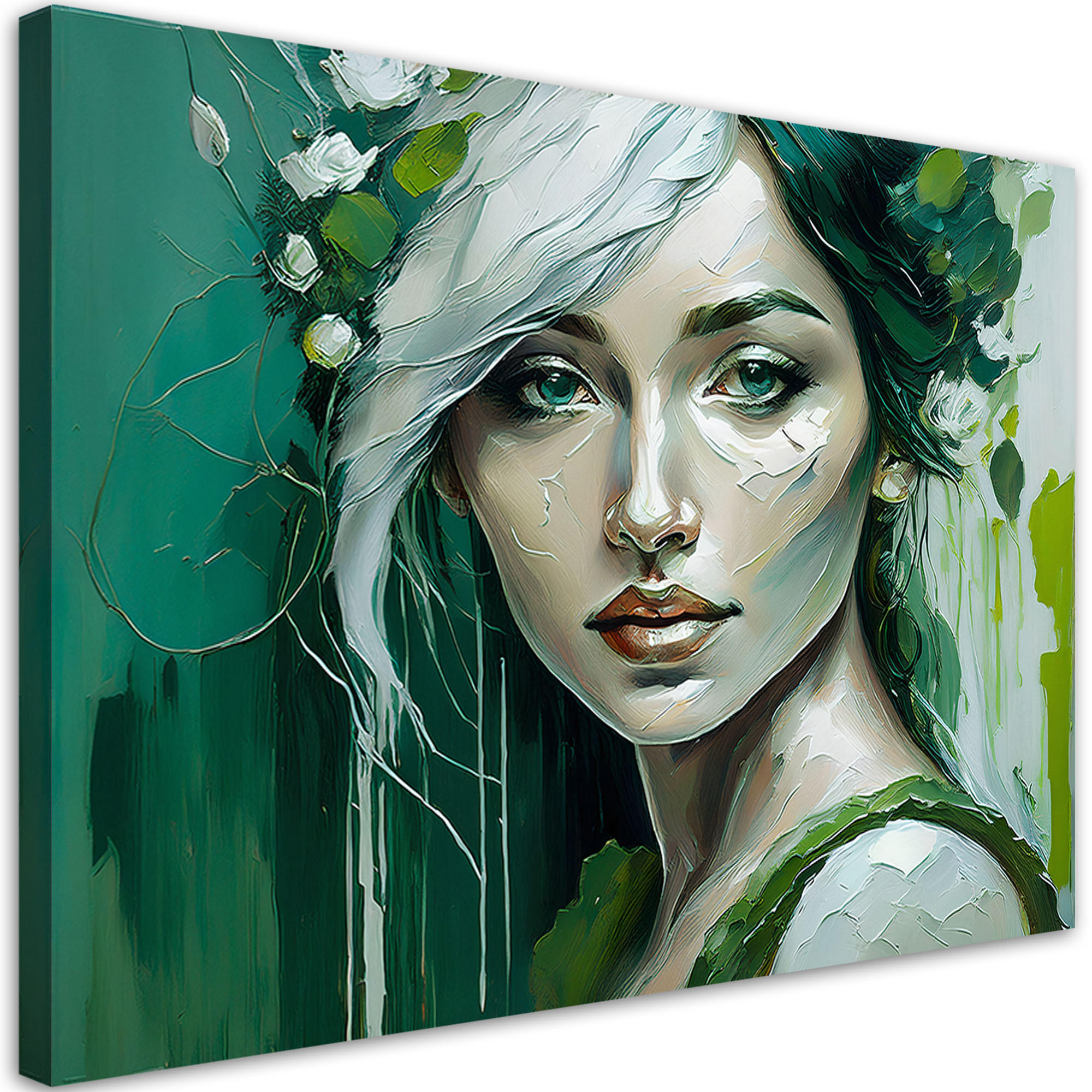 Feeby Wandbild Grün 60x40 cm