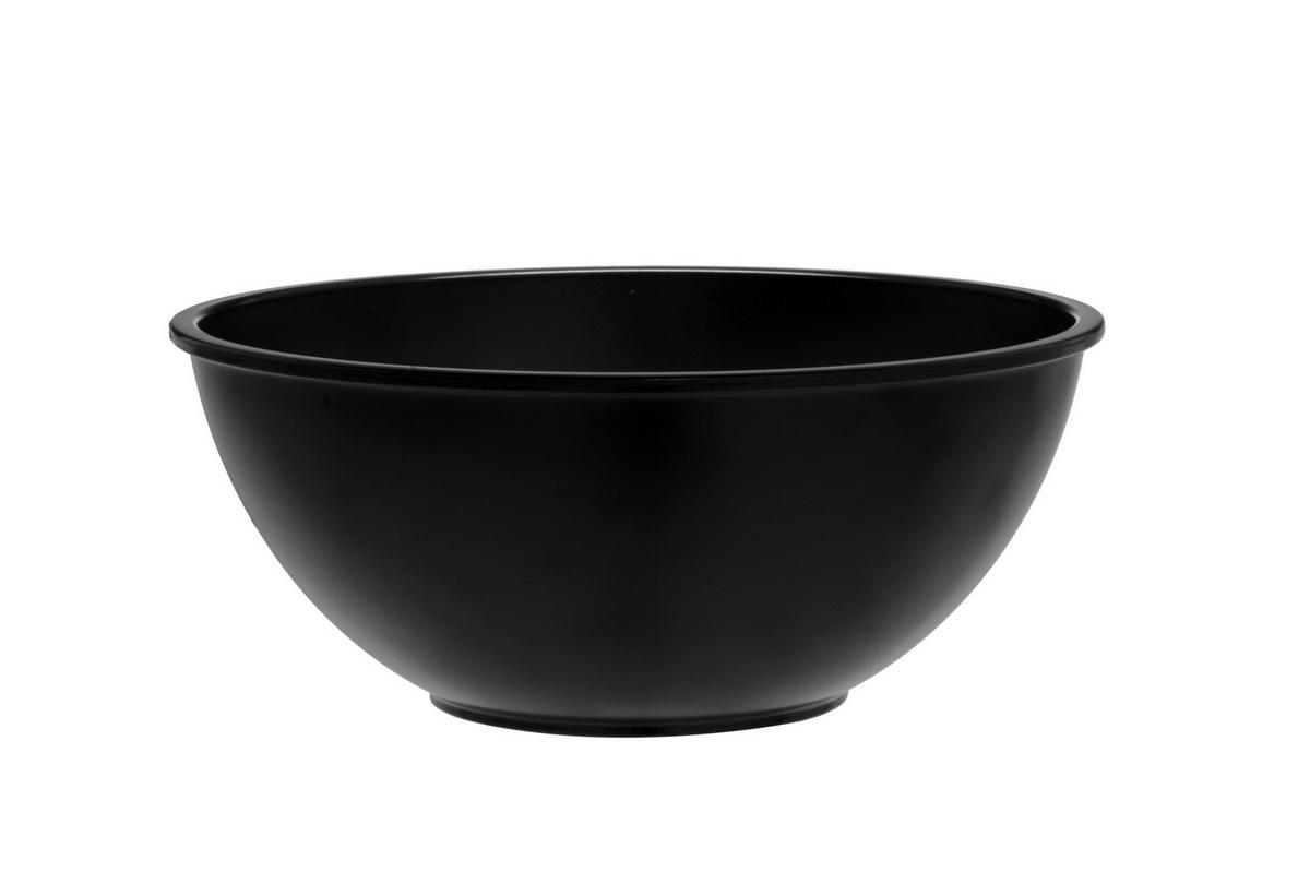 KUNSTSTOFFSCHÜSSEL mit Deckel 1380 ml - Schwarz, Kunststoff (19.5cm)