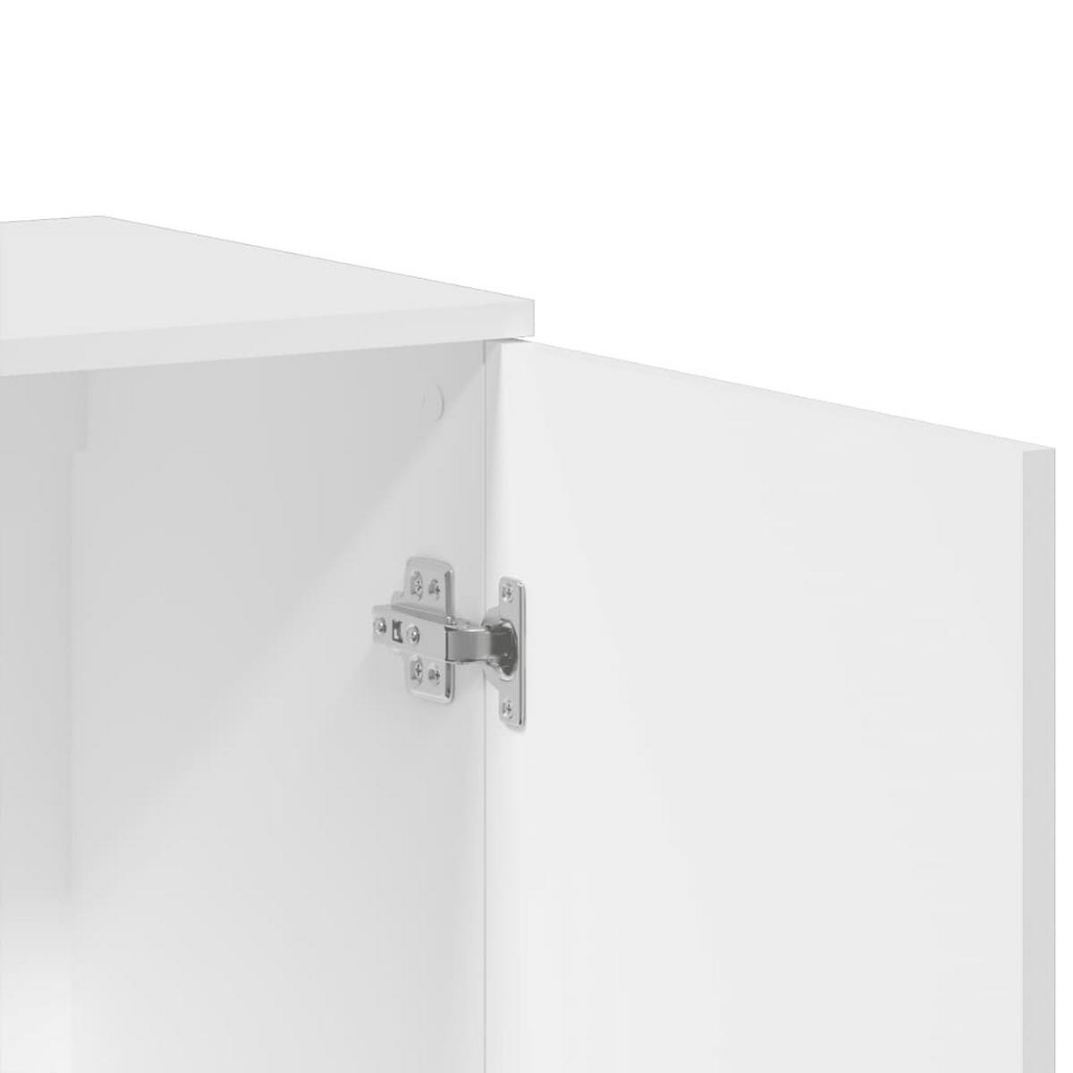 SIDEBOARD mit 2 Türen 79/38/80 cm aus Holzwerkstoff Weiß - Weiß, Holz (79/80/38cm) - vidaXL