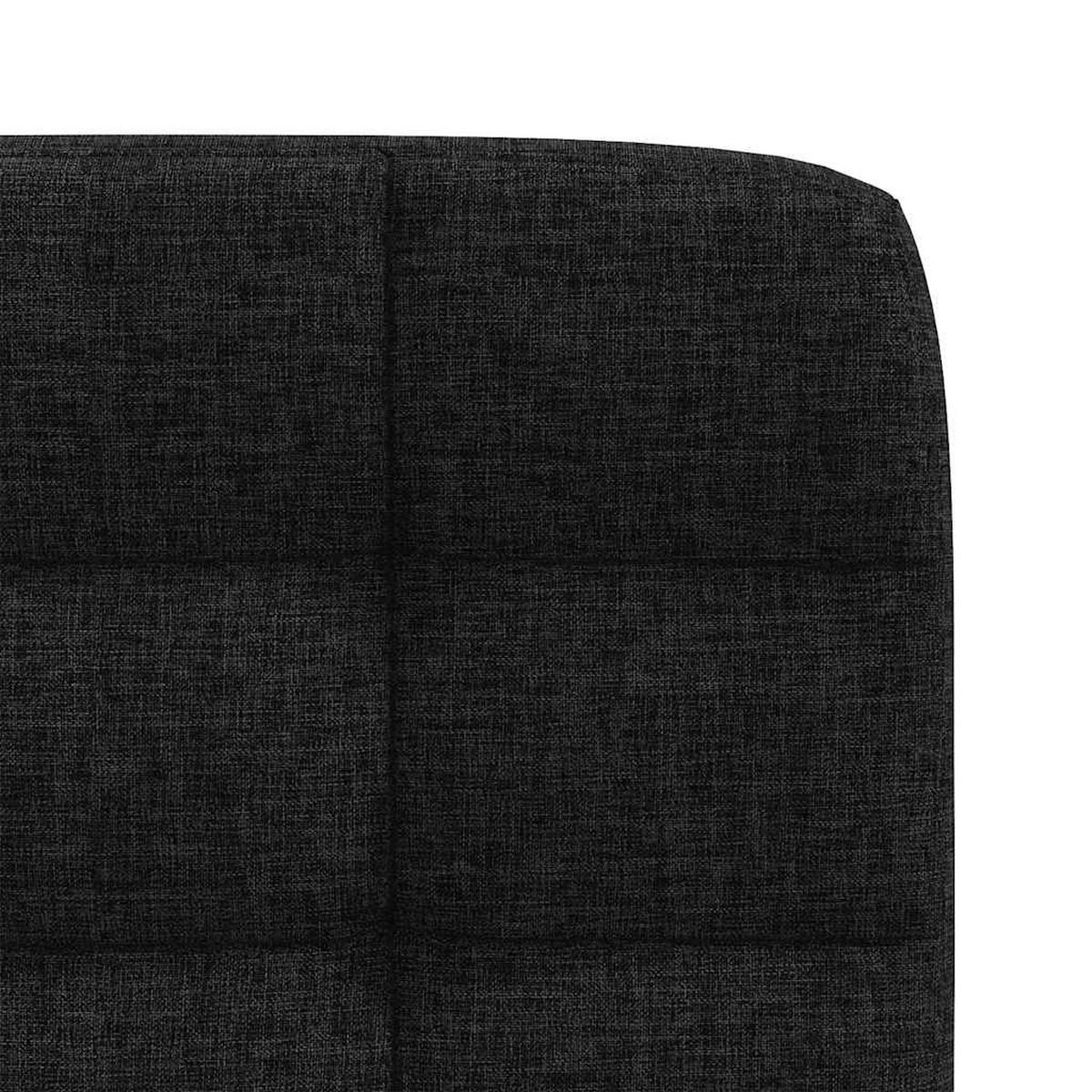 ESSZIMMERSTÜHLE 2 Stk. Schwarz Stoff 45*54*86cm - Schwarz, Metall (45/86/54cm) - ZMH