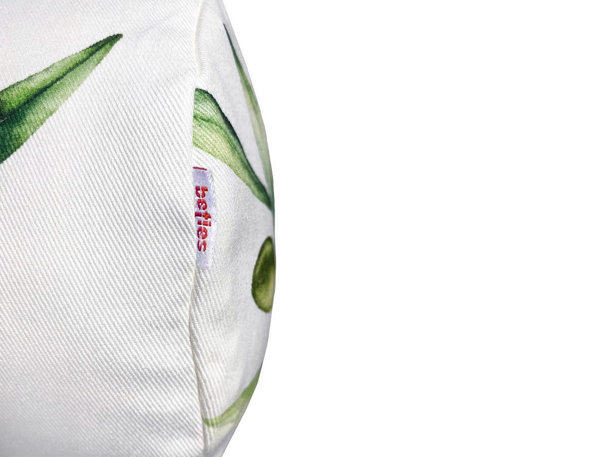 XL-ROLLENHÜLLE Italy Collection Oliven 25/70 cm - Ecru/Multicolor, Textil (25/70cm) - beties Heimtextil