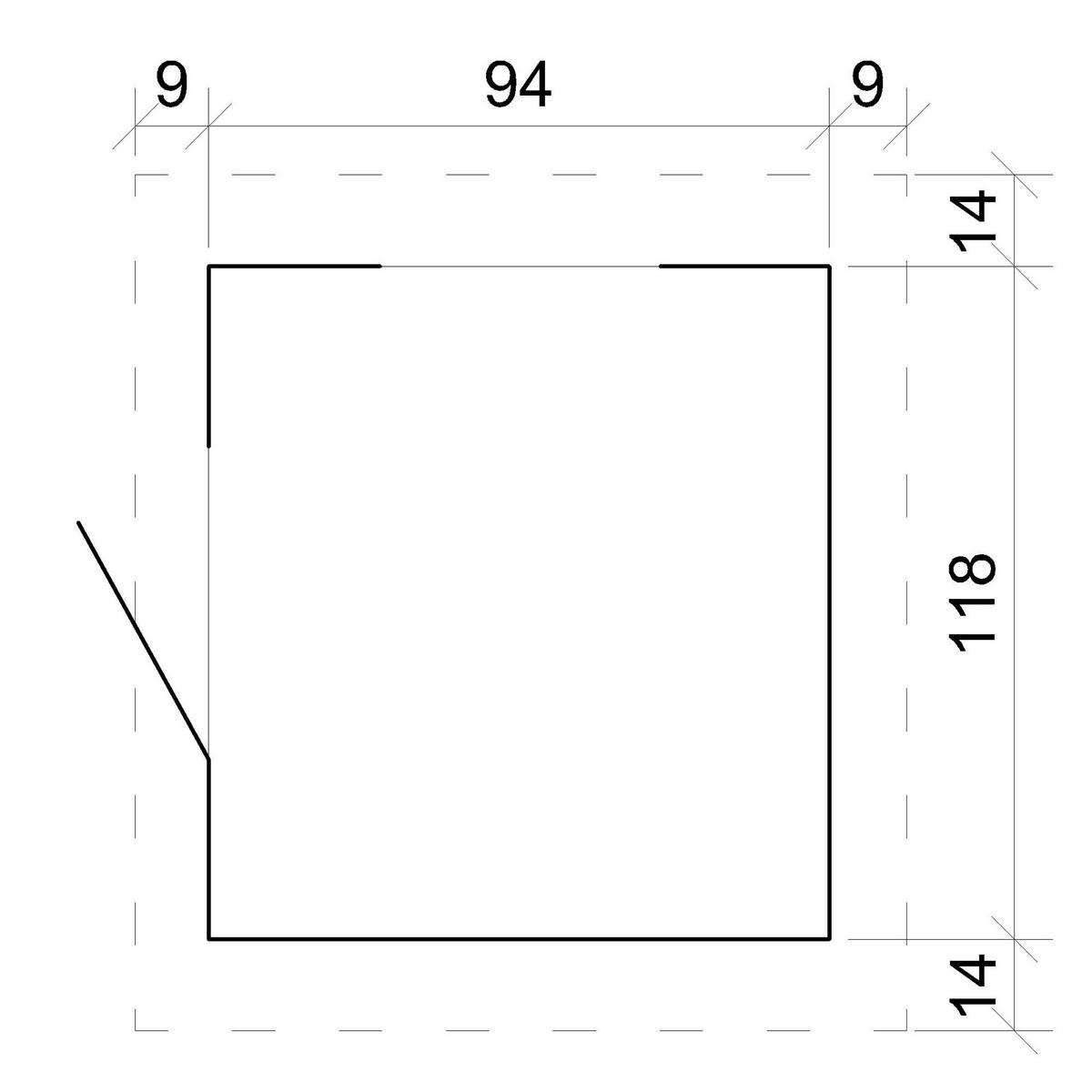 DREVENÝ domček na hranie pre deti BEZ PODLAHY - 112x146xV152cm/1,1m2 - Timbela M550-1 - béžová, drevo (146/152/112cm) - Timbela