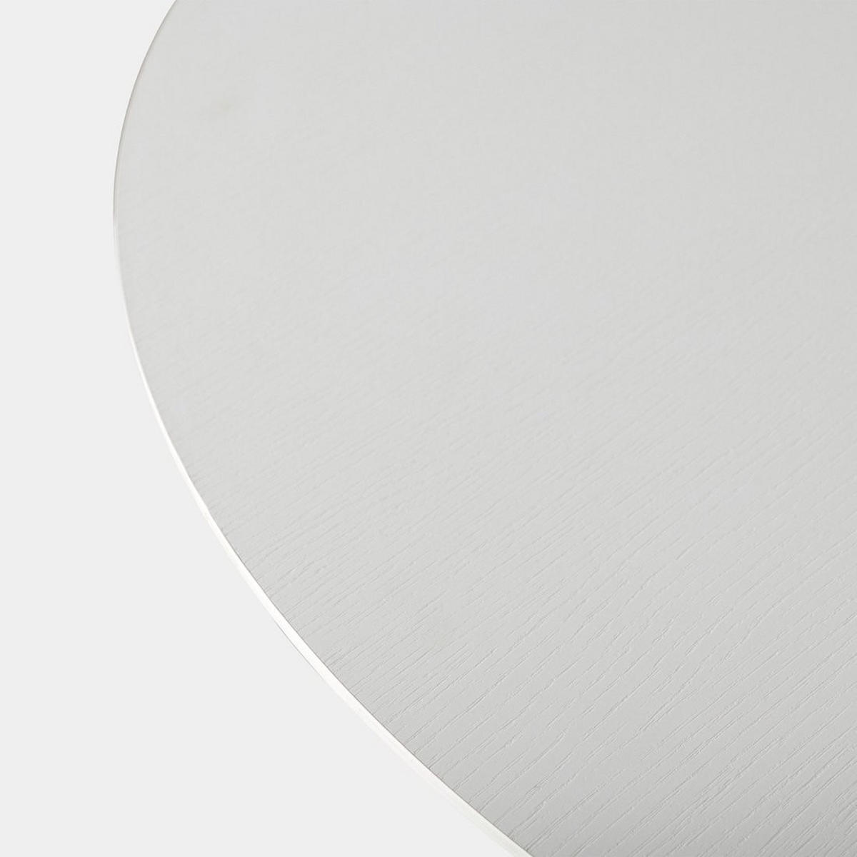 ESSTISCH Olivier Weiß 120 cm x 76 cm - Weiß, Holzwerkstoff (120/120/76cm) - Klast Home