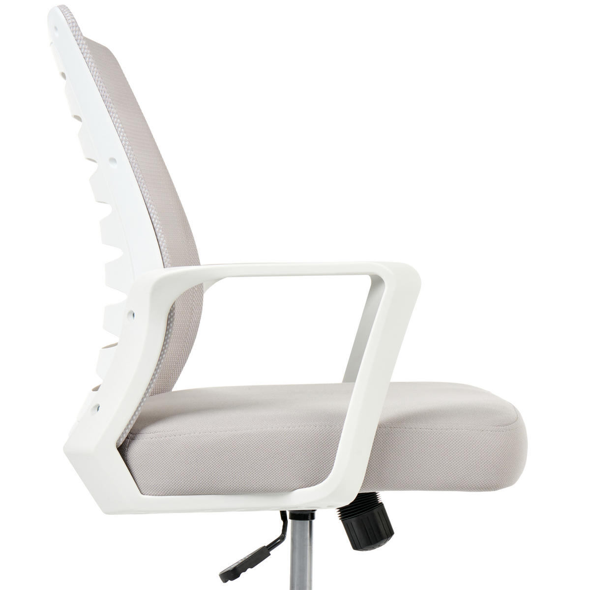 BÜROSTUHL Hellgrau Radiant - Hellgrau, Textil (58/88/58cm) - Beliani