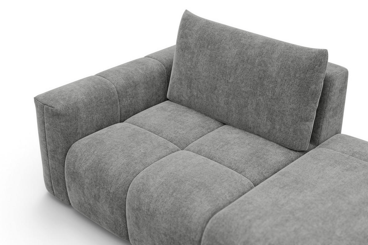 SOFA VERONA 4-Sitzer, Grau - Schwarz/Grau, Holz/Textil (282/83/110cm) - Courtois Laville
