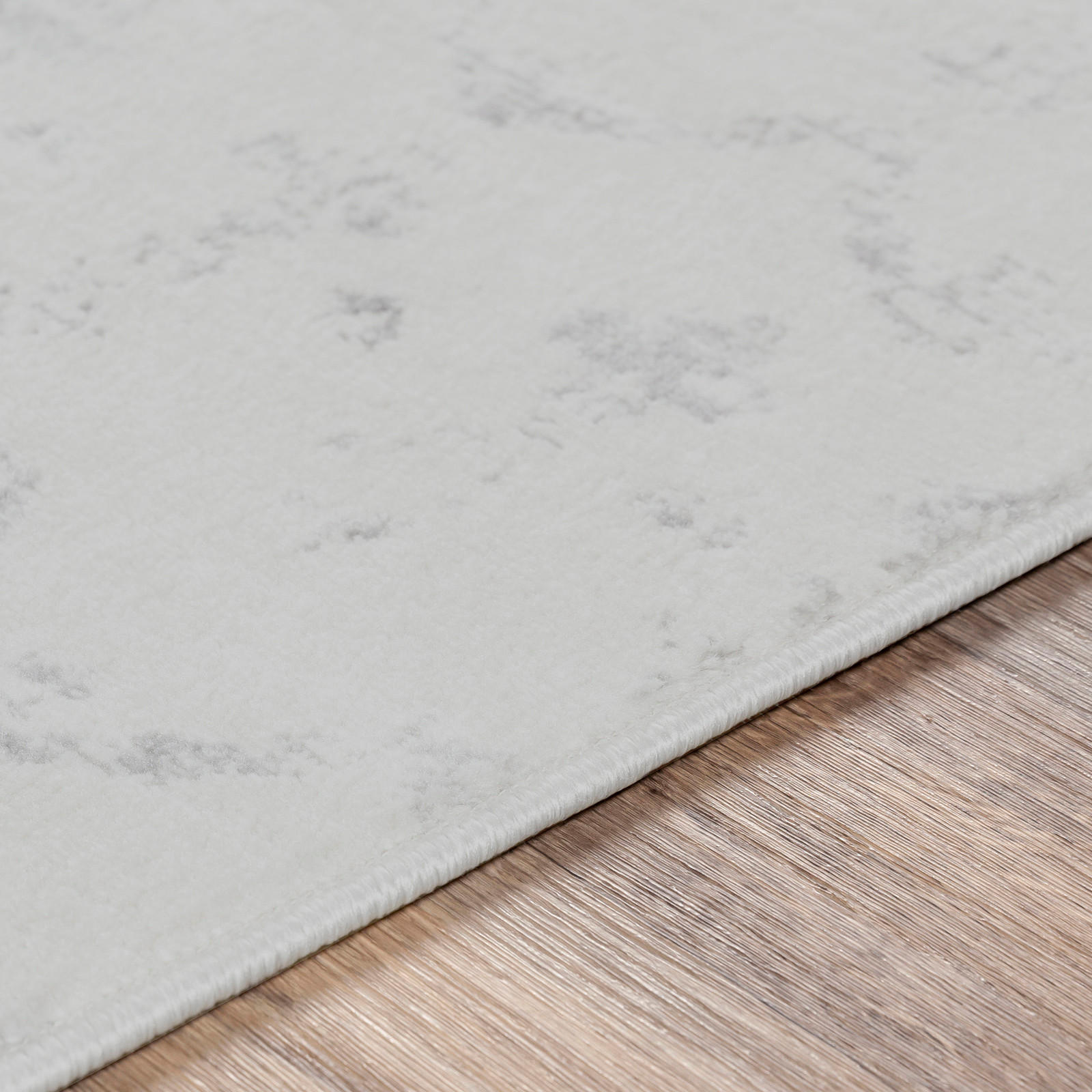 KURZFLORTEPPICH 120x170 cm Weiß - Grau, Naturmaterialien/Textil (140/200cm) - LIVABLISS
