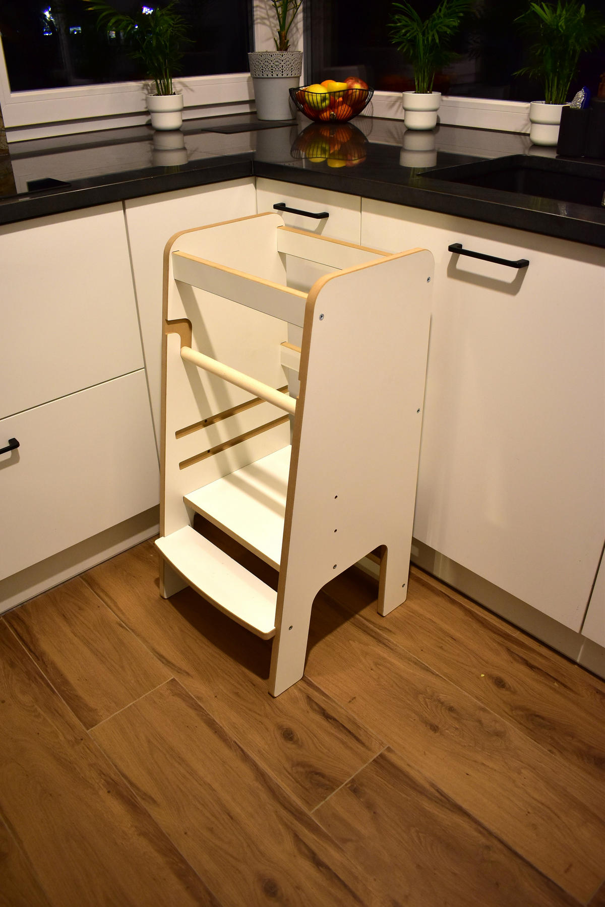 LERNTURM für Kinder - Weiß, Holzwerkstoff (40/80/40cm) - Mat-Haus