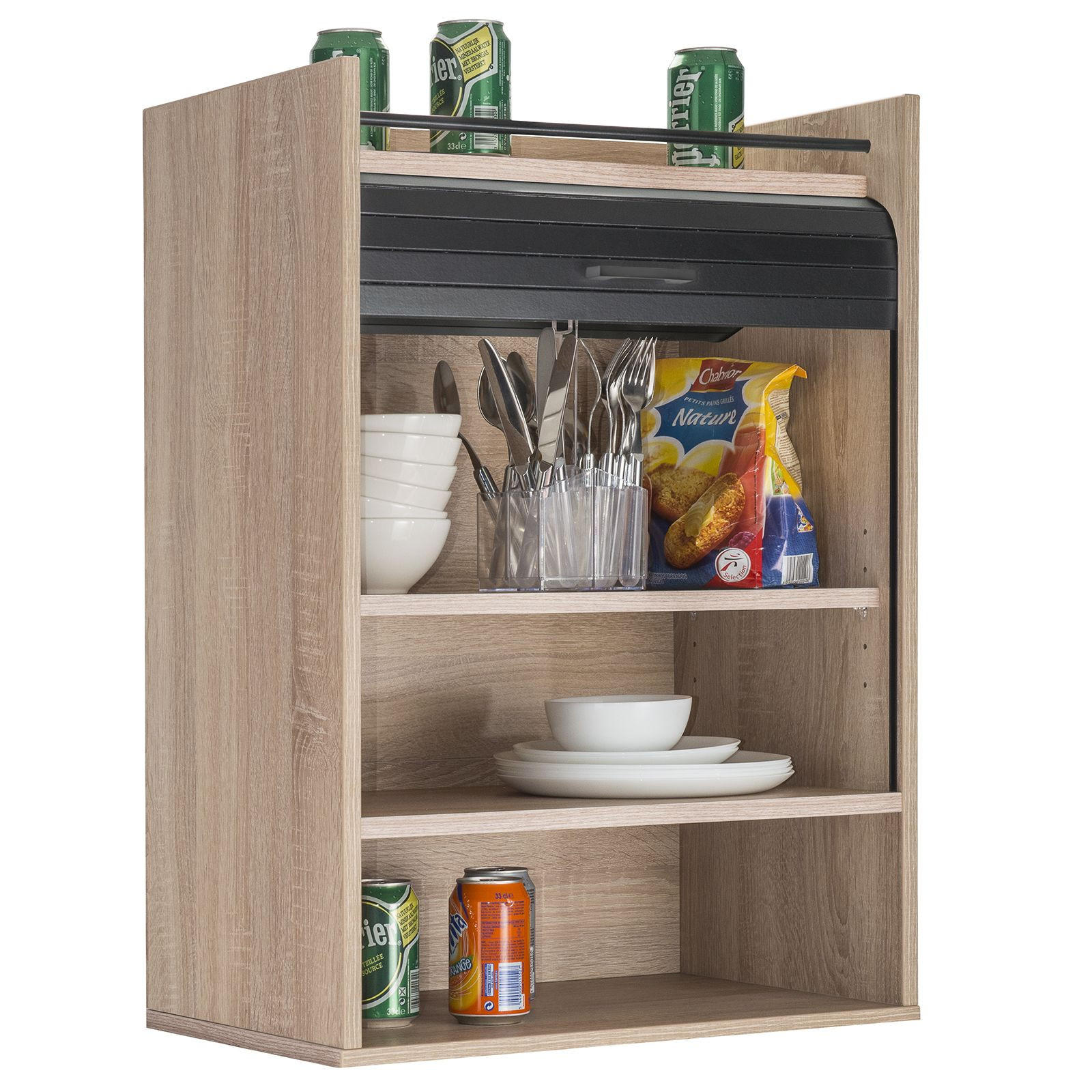 KÜCHENOBERSCHRANK 36/54/77 cm - Braun, Holzwerkstoff (54/77/36cm) - Simmob