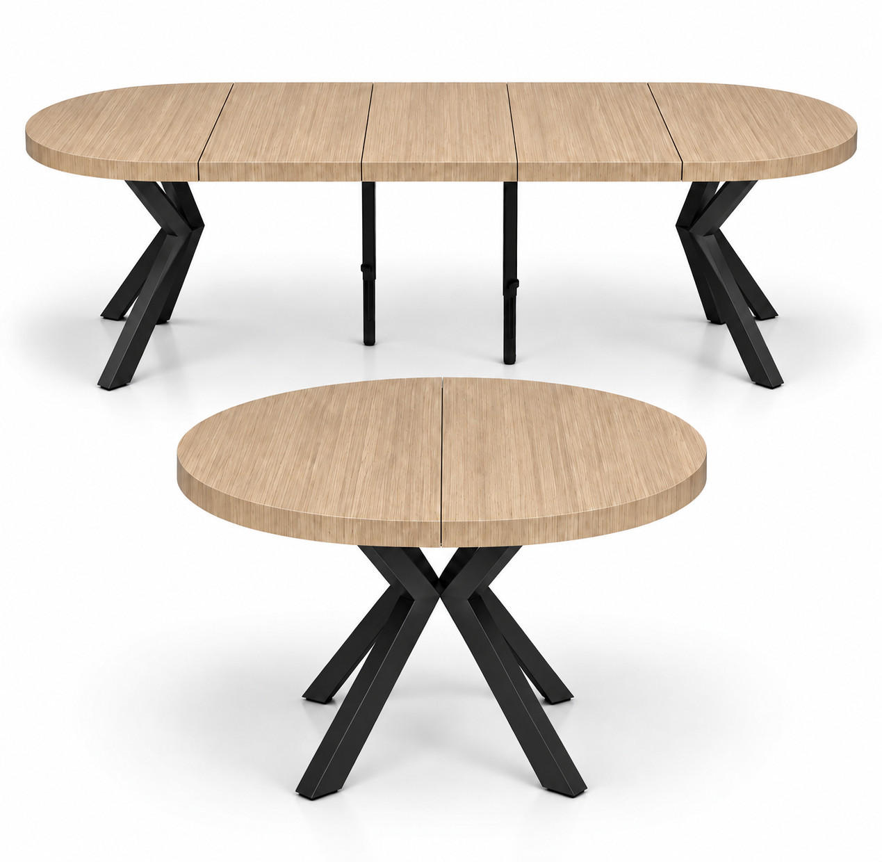 Damale Möbel Esstisch Eiche, Braun 310x76x110 cm