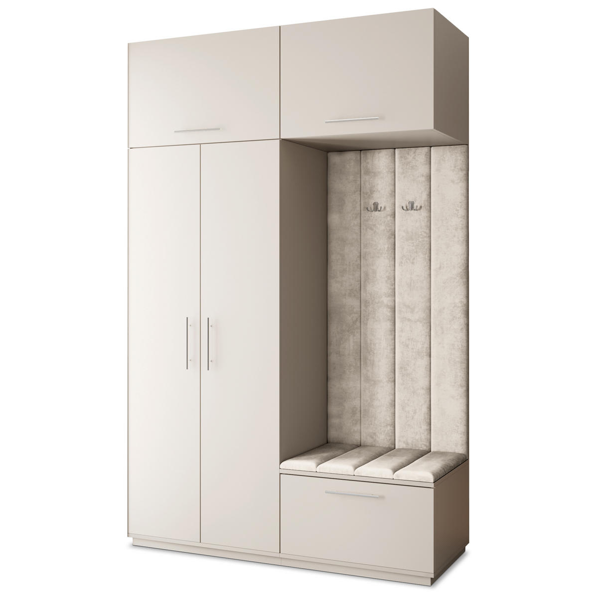 GARDEROBENSCHRANK REMA 150/240/60 cm Modern Kaschmir - Kaschmir, Holzwerkstoff (150/240/60cm) - MASSENO