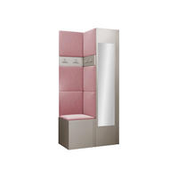 GARDEROBEN-SET Orion XXV - Kaschmir/Rosa, Holzwerkstoff/Kunststoff (82/186/46cm) - MIRJAN24