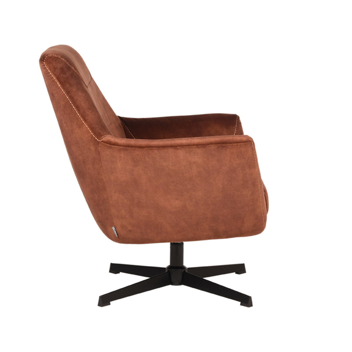 SESSEL Toby Braun 80/75/85 cm - Braun, Textil (75/85/80cm) - LABEL51
