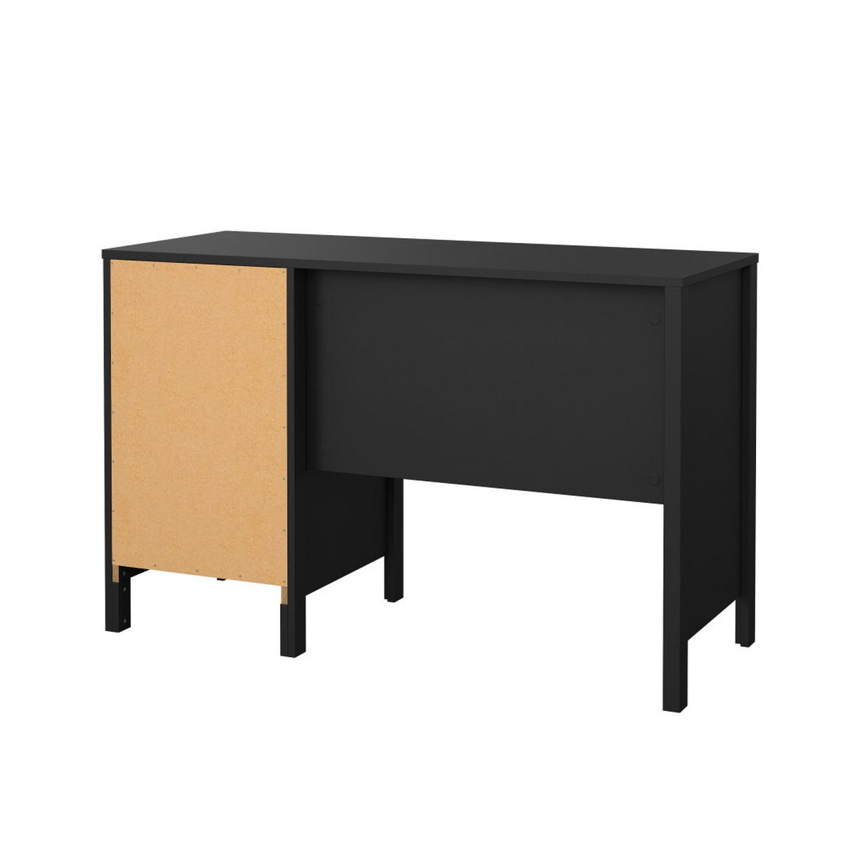 SCHREIBTISCH, Madrid, Schwarz, Holzwerkstoff / Metall, 121 x 48 x 77 cm - Schwarz, Holzwerkstoff/Metall (48/121/77cm) - ebuy24