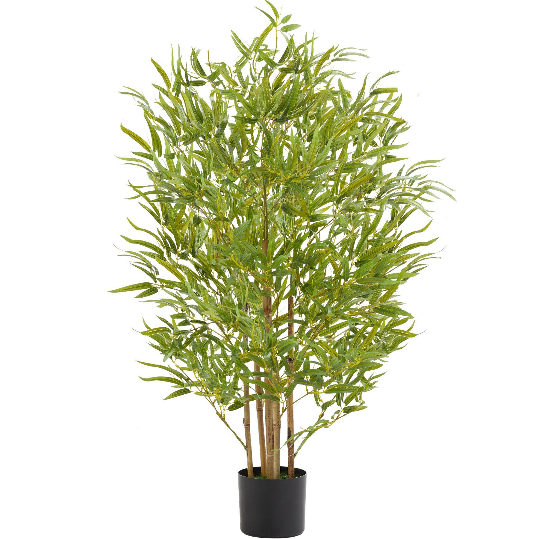 tectake Künstlicher-Bambusbaum Grün 120 cm