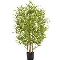 KÜNSTLICHER-BAMBUSBAUM Bambosa,stabiler Kunststoff-Blumentopf,grün - Grün, Kunststoff (120cm) - tectake