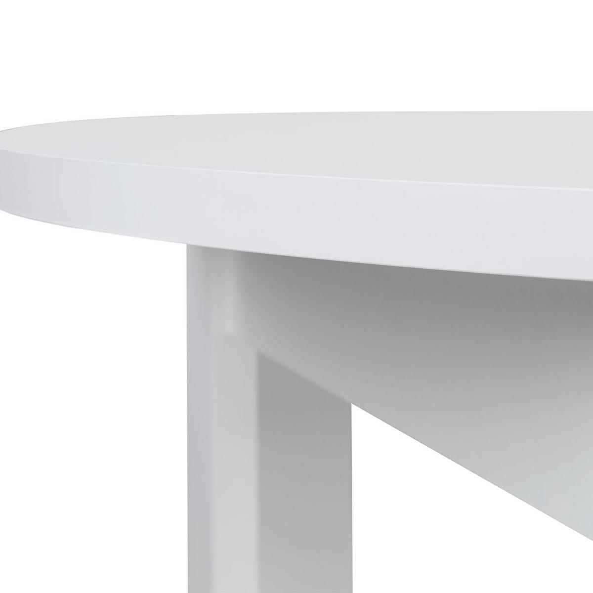 ESSTISCH rund 106/106/76 cm Weiß - Weiß, Holz (106/106/76cm) - Homestyle4u