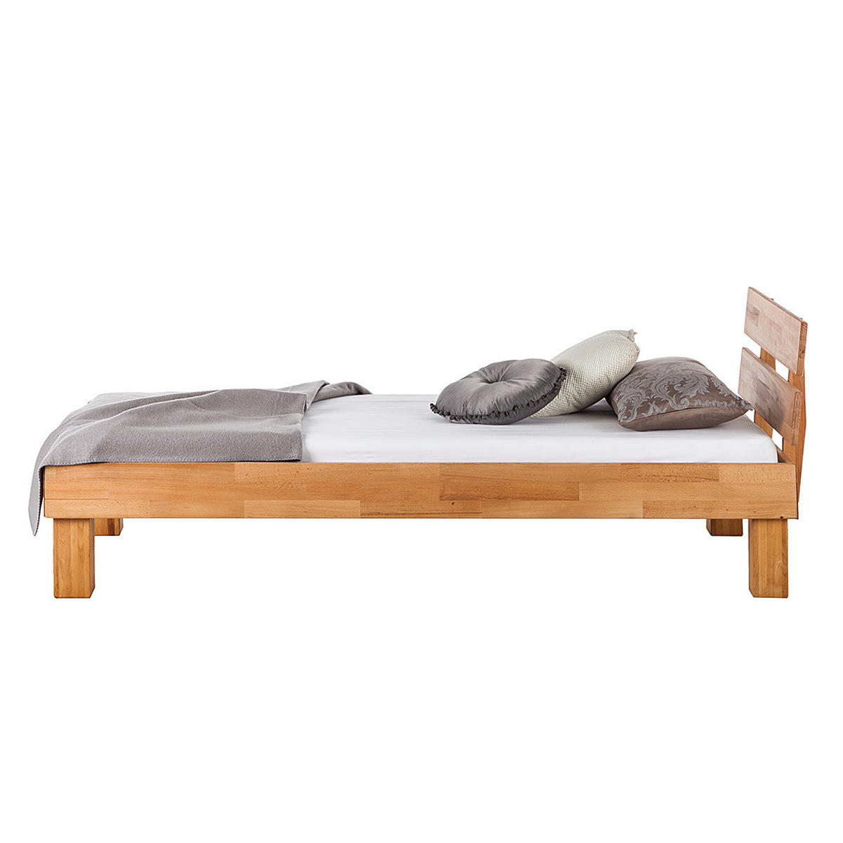 BETT - Massivholz - Kernbuche, Holz (90/200cm) - home24