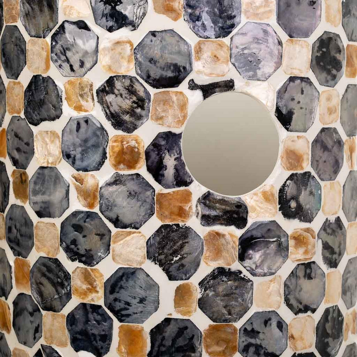 SCHIRMSTÄNDER aus Capiz, 20x57cm - Grau, Holzwerkstoff (20/57/20cm) - Wanderlust