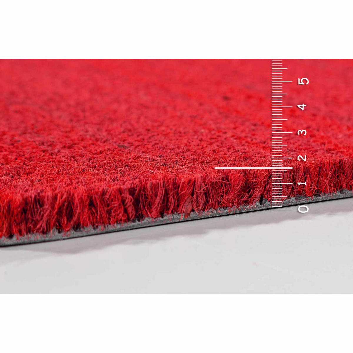 KOKOSMATTE MIT NATURFASERN KEIRA - Rot, Textil (100/300cm) - Astra