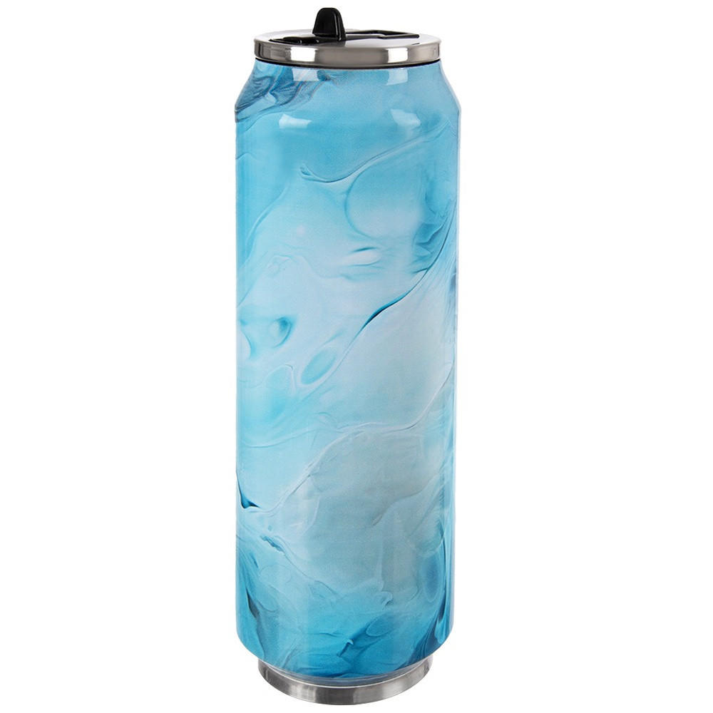 THERMOBECHER Dose Dino Blau 500 ml Blau - Blau, Metall (0.5L) - Orion 