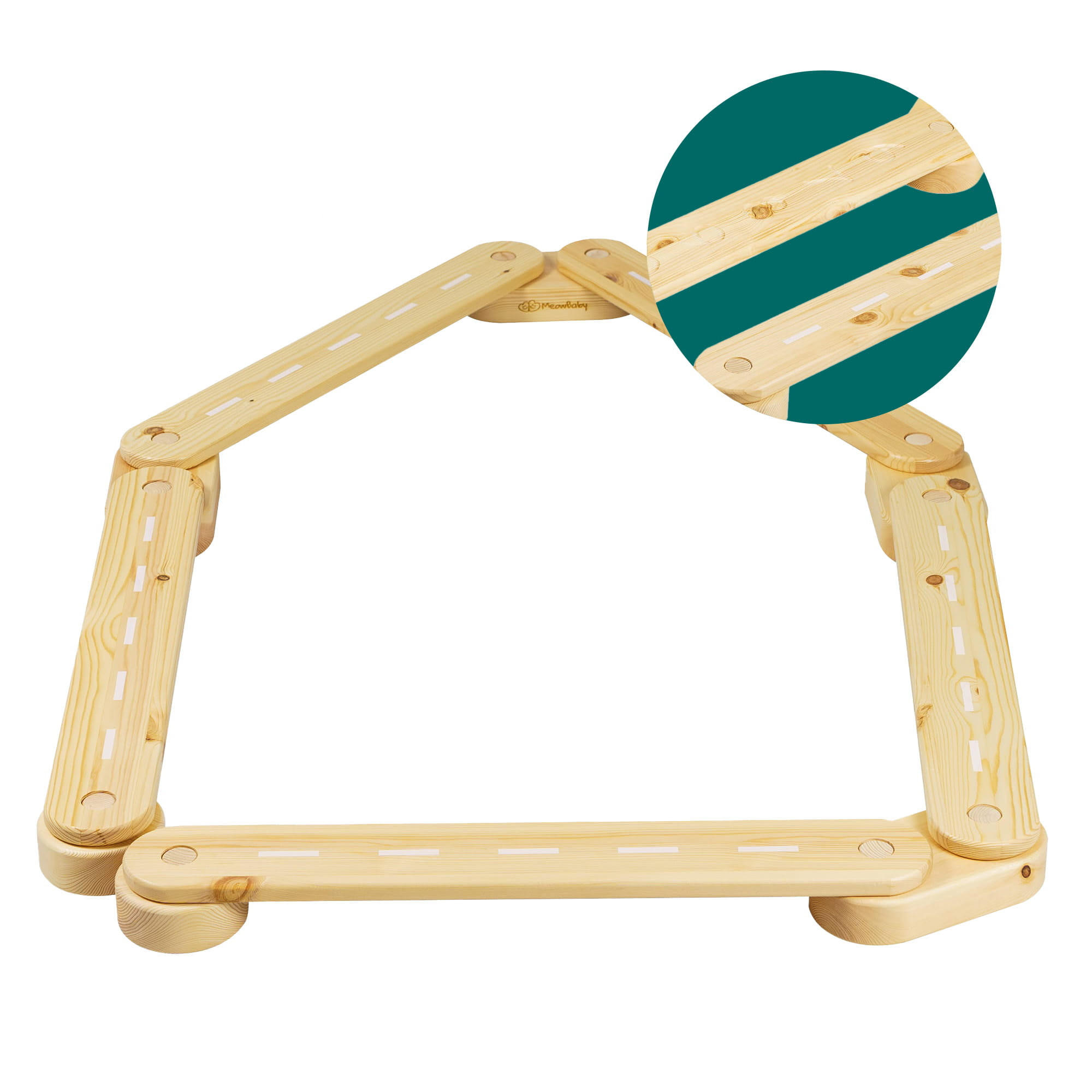BALANCIERBALKEN für Kinder, Natur - Beige, Holz (68/10/68cm) - MeowBaby