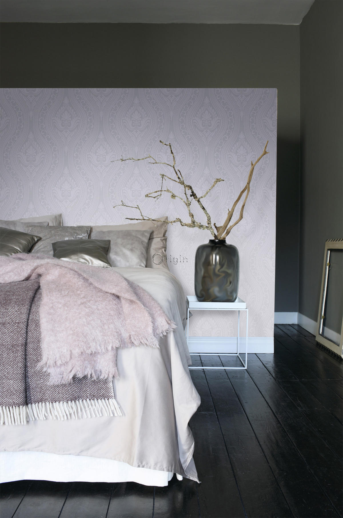 TAPETE Ornamente 53 cm x 10.05 m - Grau, Papier (53/1000cm) - Origin Wallcoverings