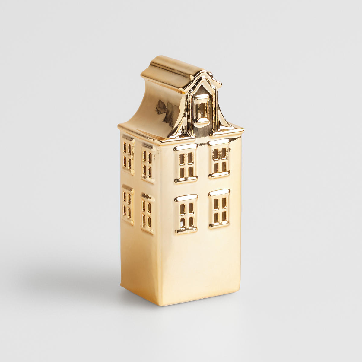 LEDFIGUR Tarak, Gold, 20 x 7 x 8.5 cm, Dekorative Weihnachtsdeko - Goldfarben, Keramik (7/20/8.5cm) - home&you