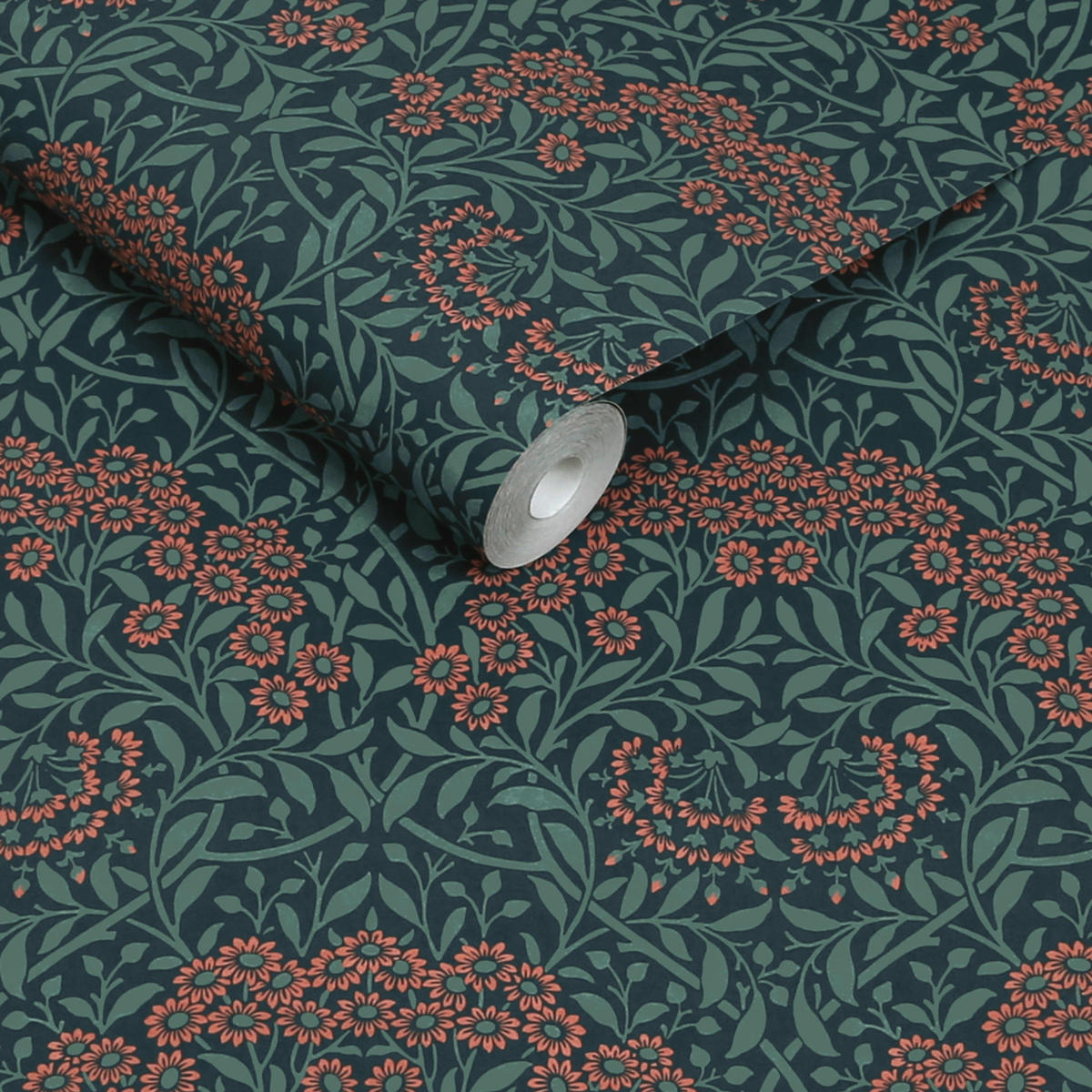 VLIESTAPETE Herbstaster 1000x52cm - Blau, Papier/Kunststoff (52/1000cm) - William Morris at Home