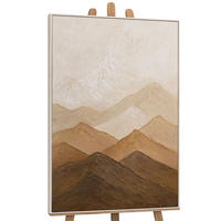 GEMÄLDE Harmonie der Schichten Schattenfugenrahmen Beige 120x80 cm - Beige, Holz (120/80cm) - YS-art gallery