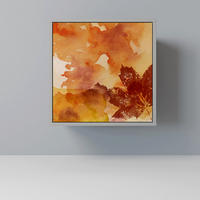 SIDEBOARD TRACES OF AUTUMN, Grau, 57,5x42x57,5 cm, Ohne Füße - Multicolor/Grau, Holzwerkstoff (57.5/57.5/42cm) - SpaceRebels