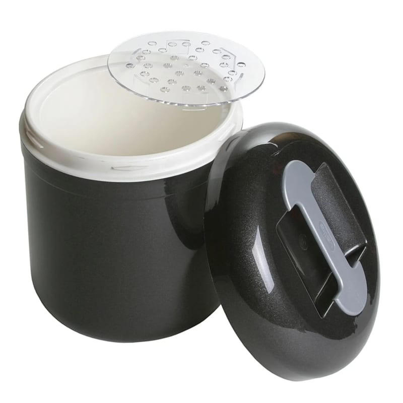 EISWÜRFELBEHÄLTER Vollisoliert, Anthrazit, 4 Liter - Anthrazit, Kunststoff (22/24cm) - ich-zapfe