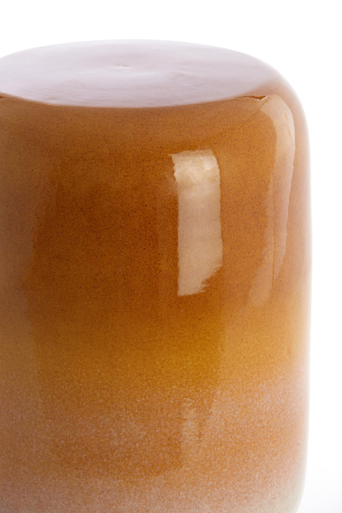 BEISTELLTISCH Franca Gelb Ø34/46,5 cm - Gelb, Keramik (30.5/30.5/26cm) - Light & Living