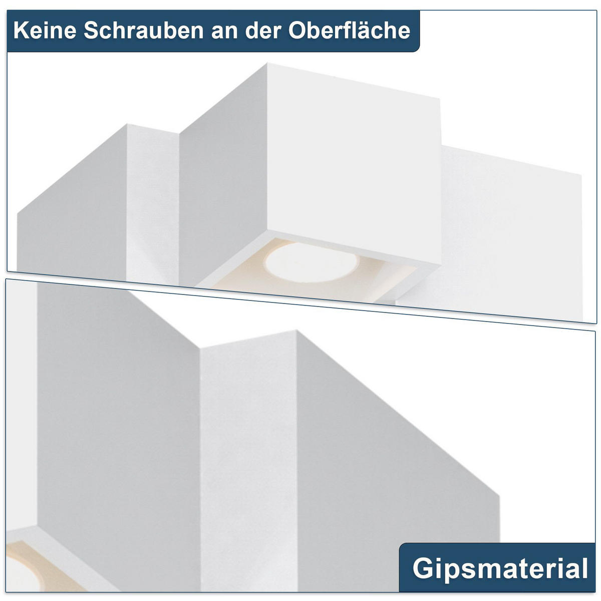DECKENLEUCHTE Mabry 23/24/15.3cm - Weiß, Keramik (24/23/15.3cm) - Nettlife