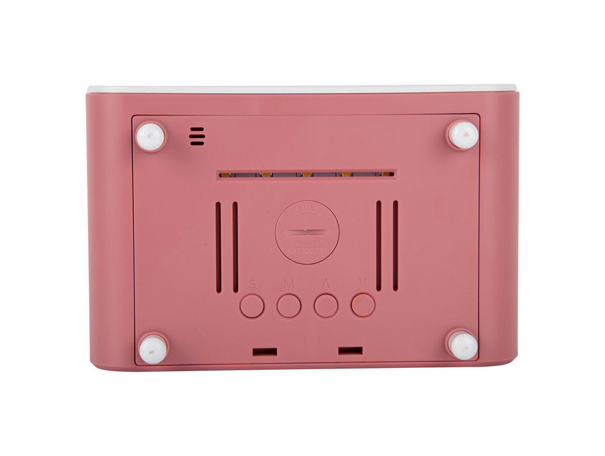 WECKER Chunky 17/11/8 cm - Pink, Kunststoff (11/8/17cm) - Karlsson