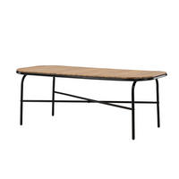 GARTENESSTISCH HOLMBECK Braun 90x200x75 cm - Braun, Holz (200/90/75cm) - FURNLUX