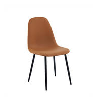 ESSZIMMERSTUHL Elia Terrakotta / Orange 44 cm x 84 cm - Terracotta, Leder (44/84/52cm)