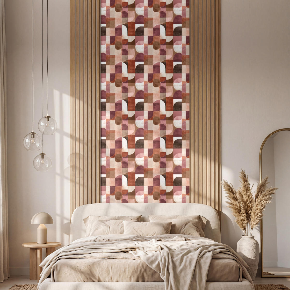 TAPETE - Geometrie - Modern - Retro - 100x280 cm - Multicolor, Papier (100/280cm) - OnlyWow