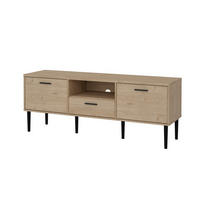 TV-MÖBEL, Media, Nussbaum, Holzwerkstoff / Metall, 148 x 40 x 57 cm - Nussbaumfarben, Holzwerkstoff/Metall (148/57/40cm) - ebuy24