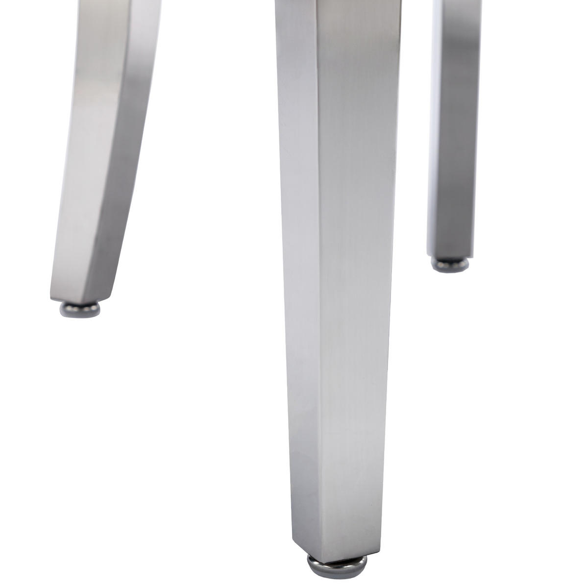 ESSZIMMERSTUHL 2-Tlg Samt Beige, Nagelkopf, Metall Beine - Beige, Textil (53/94.5/62.5cm) - FLIEKS
