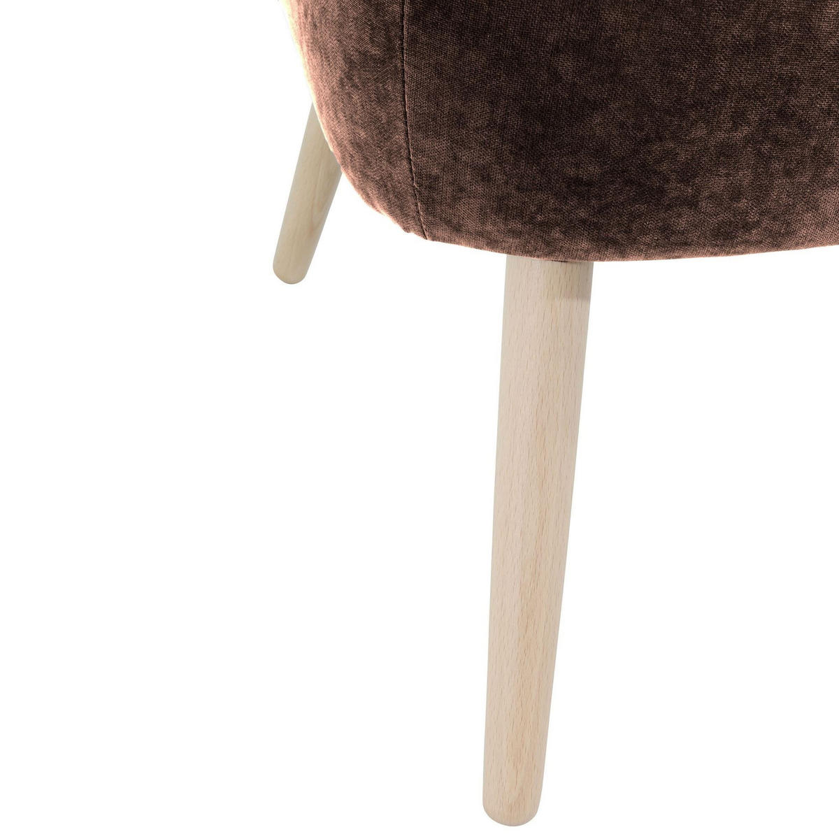 SESSEL Kathy Bezug Veloursstoff Buche natur / braun - Braun, Kunststoff (70/86/69cm) - 58aufmkessel