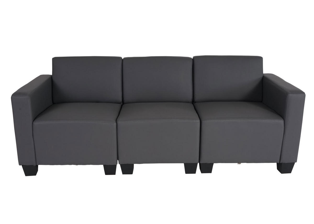 3-SITZER SOFA Grau - Grau, Textil (193/76/72cm) - MCW